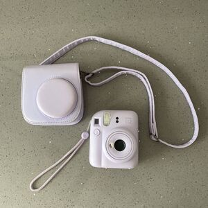 Fujifilm Instax Mini 12 Instant Film Camera Lilac Purple - Tested w case